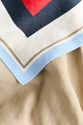 Veste à effet boule avec foulard - Beige — photo 5