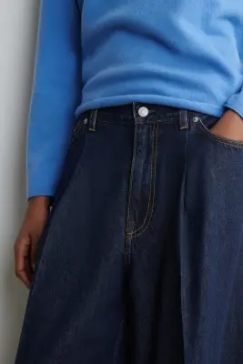 JEAN TWINE BARREL - BLEU FONCÉ — photo 2