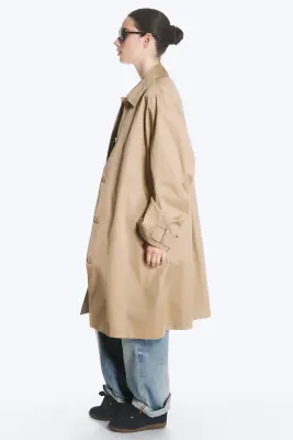 Manteau croisé décontracté - Beige — photo 2