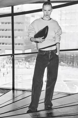 Wide Regular Waist Jeans - Noir denim — photo 1