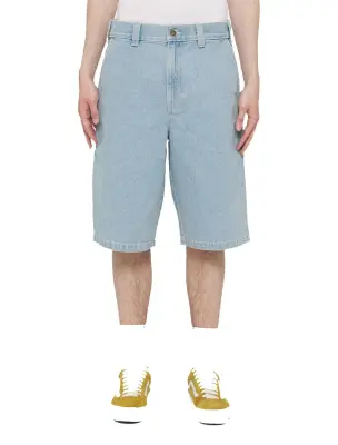 DICKIES BAGGY SHORT JEAN'S Bleu ciel — photo 2