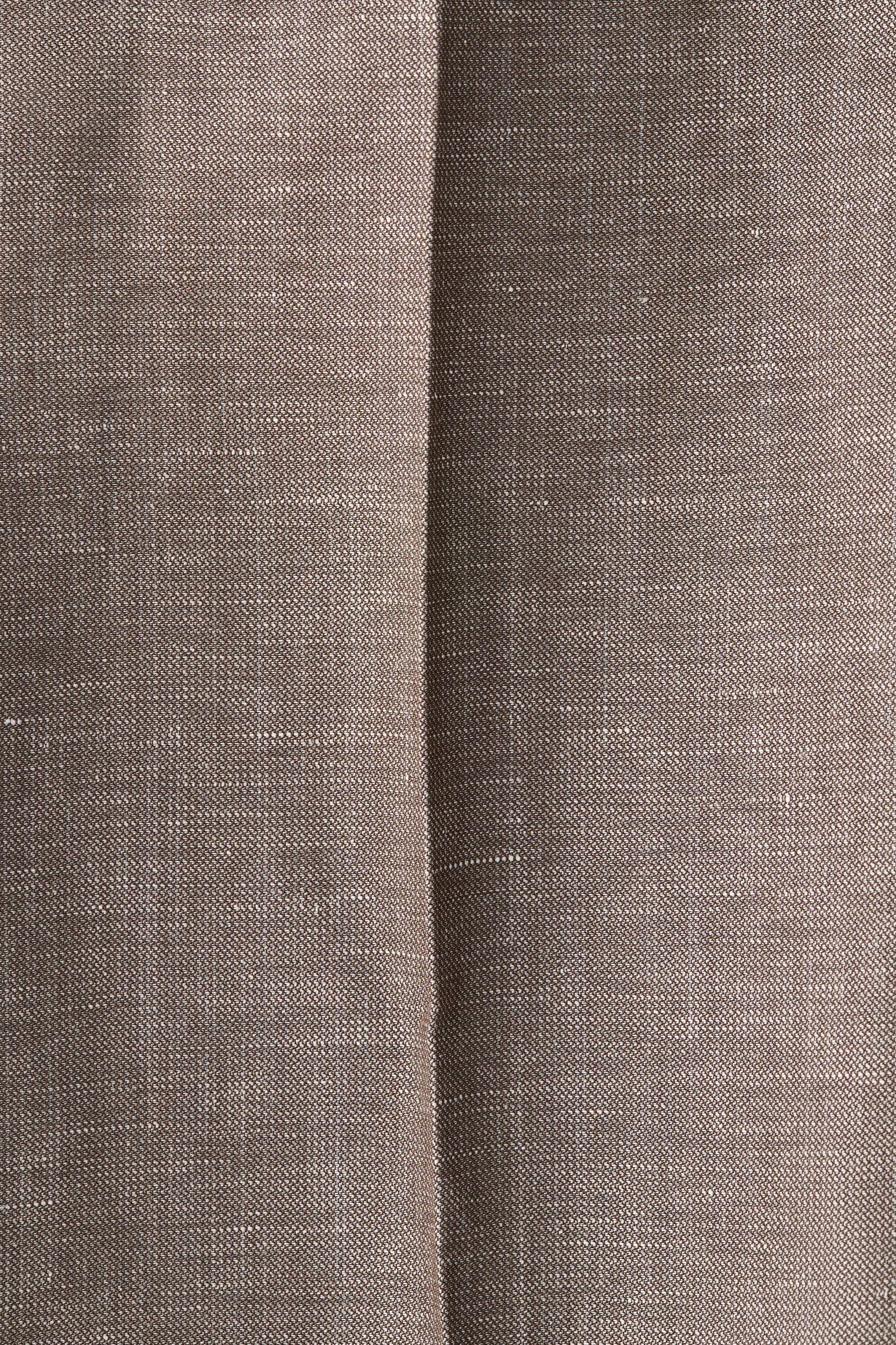 Pantalon de costume Slim Fit en laine mélangée - Beige foncé