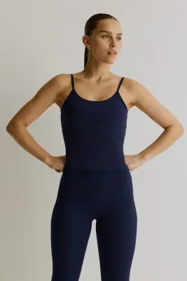 Top de sport avec soutien-gorge intégré SoftMove™ - Bleu marine — photo 2