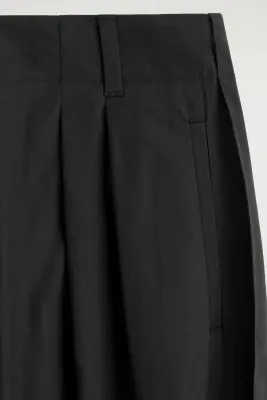 PANTALON À PLIS FUSELÉ WORKWEAR - NOIR — photo 5