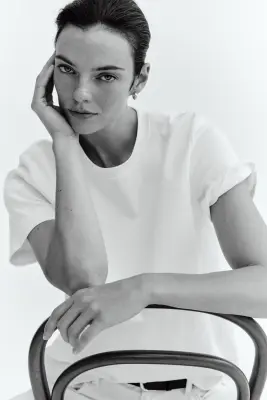 T-shirt en coton pima - Blanc — photo 2