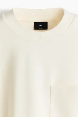 T-shirt Oversized Fit - Crème — photo 5