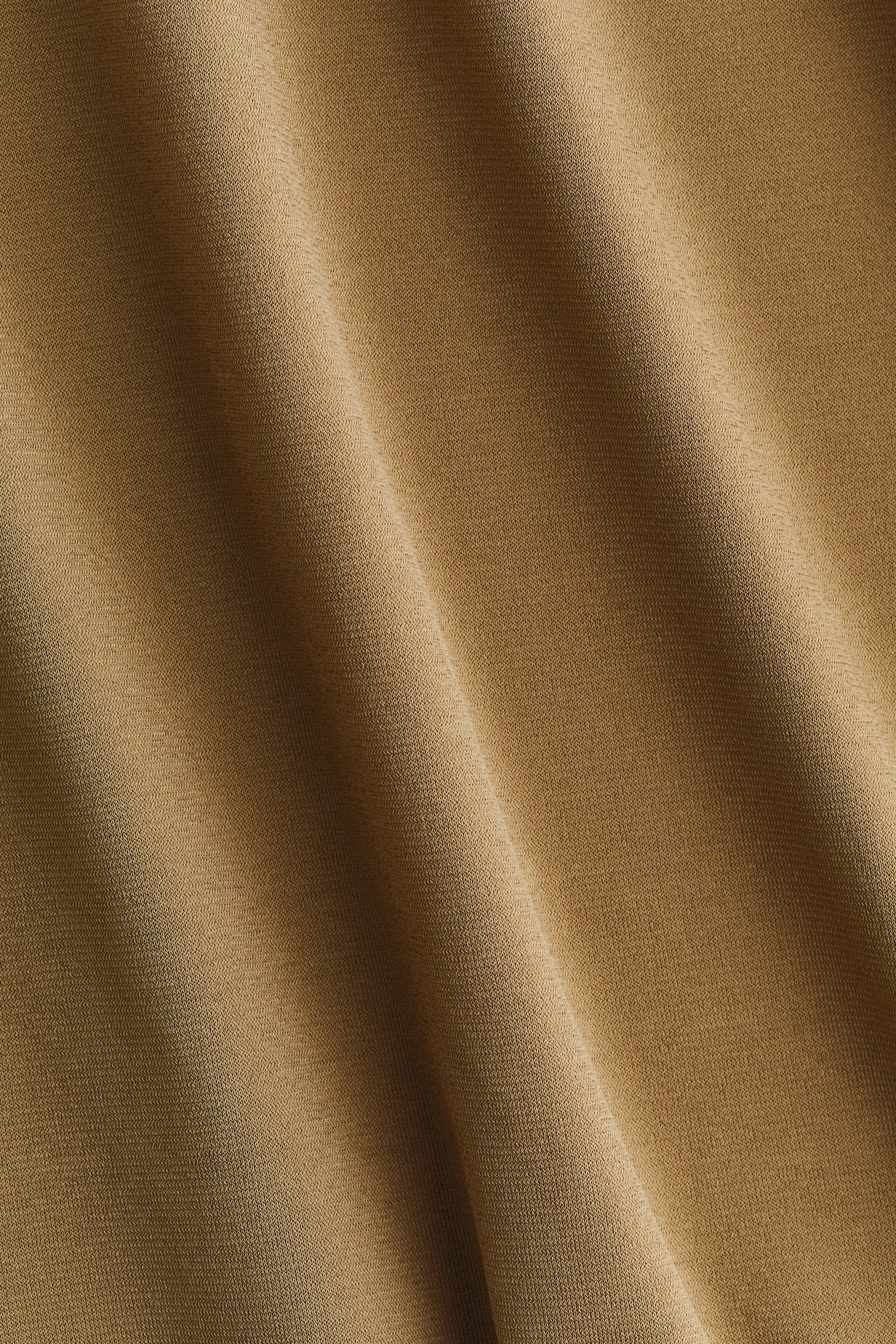 Top en jersey à effet drapé - Vert olive