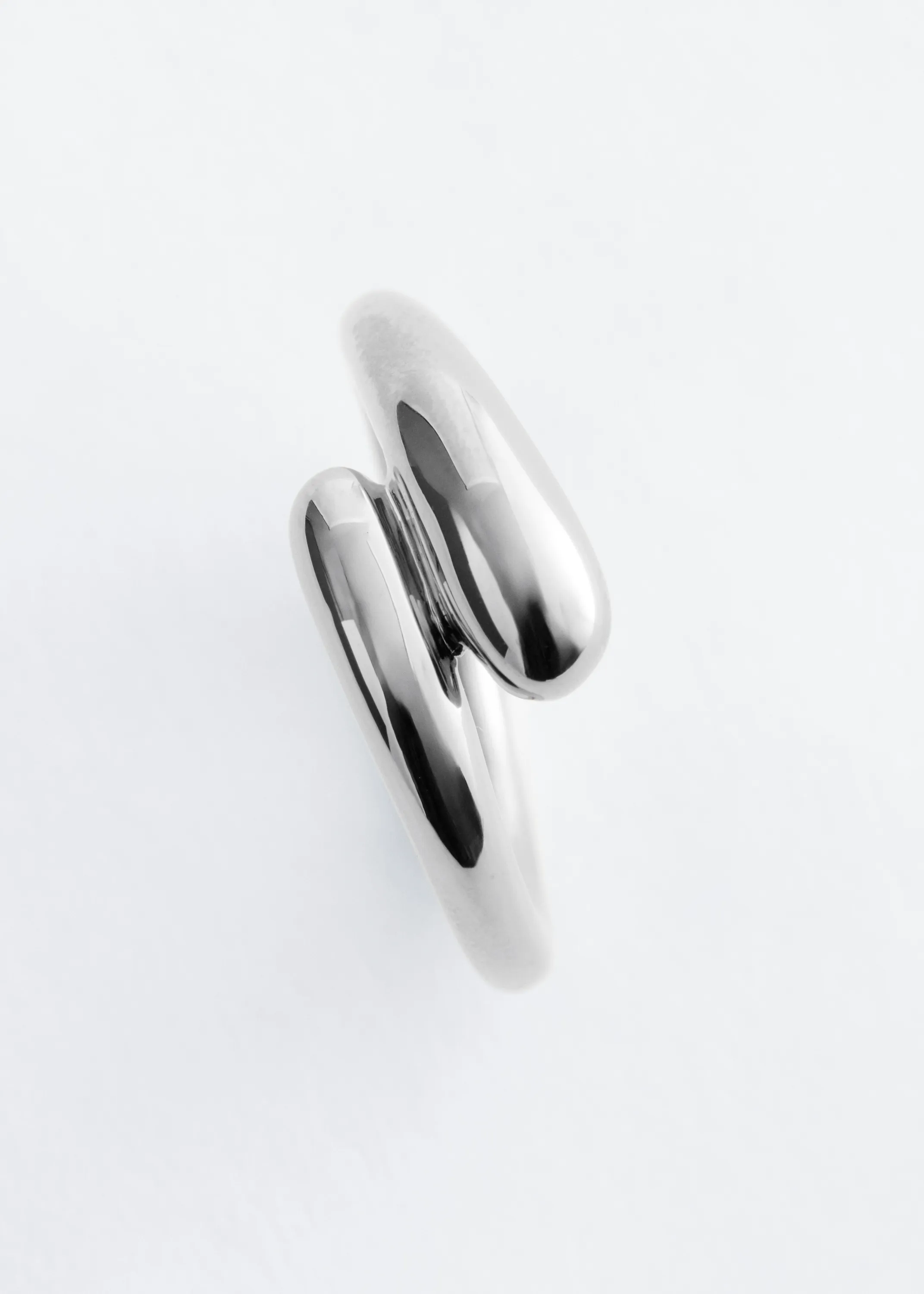Bague sculpturale - Argenté