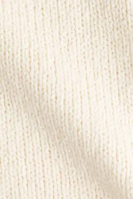 Short en maille avec taille élastique - Crème — photo 3