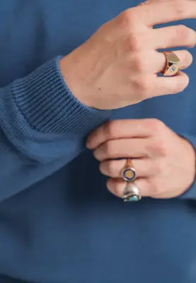 Le pull épais - Bleu tempête — photo 5