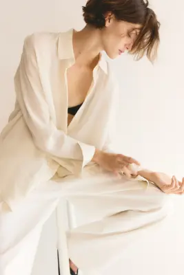 Chemise en viscose - Beige clair — photo 2