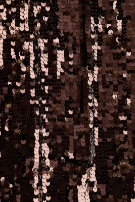 Pantalon à sequins - Marron foncé — photo 3