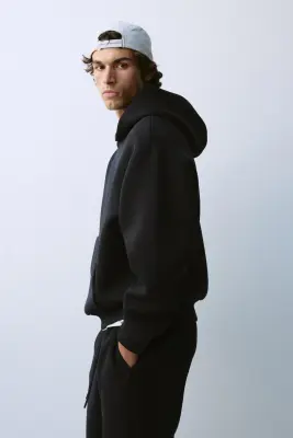 Hoodie de sport Oversized Fit DryMove™ - Noir — photo 3