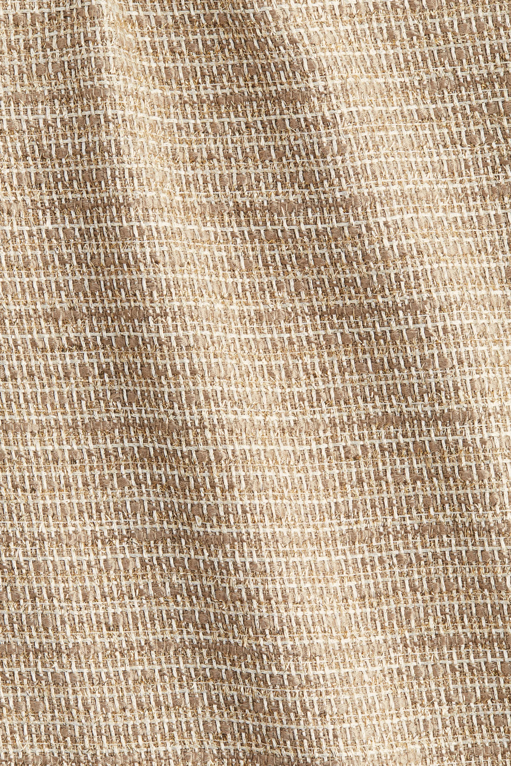 Minijupe en bouclette - Beige/doré
