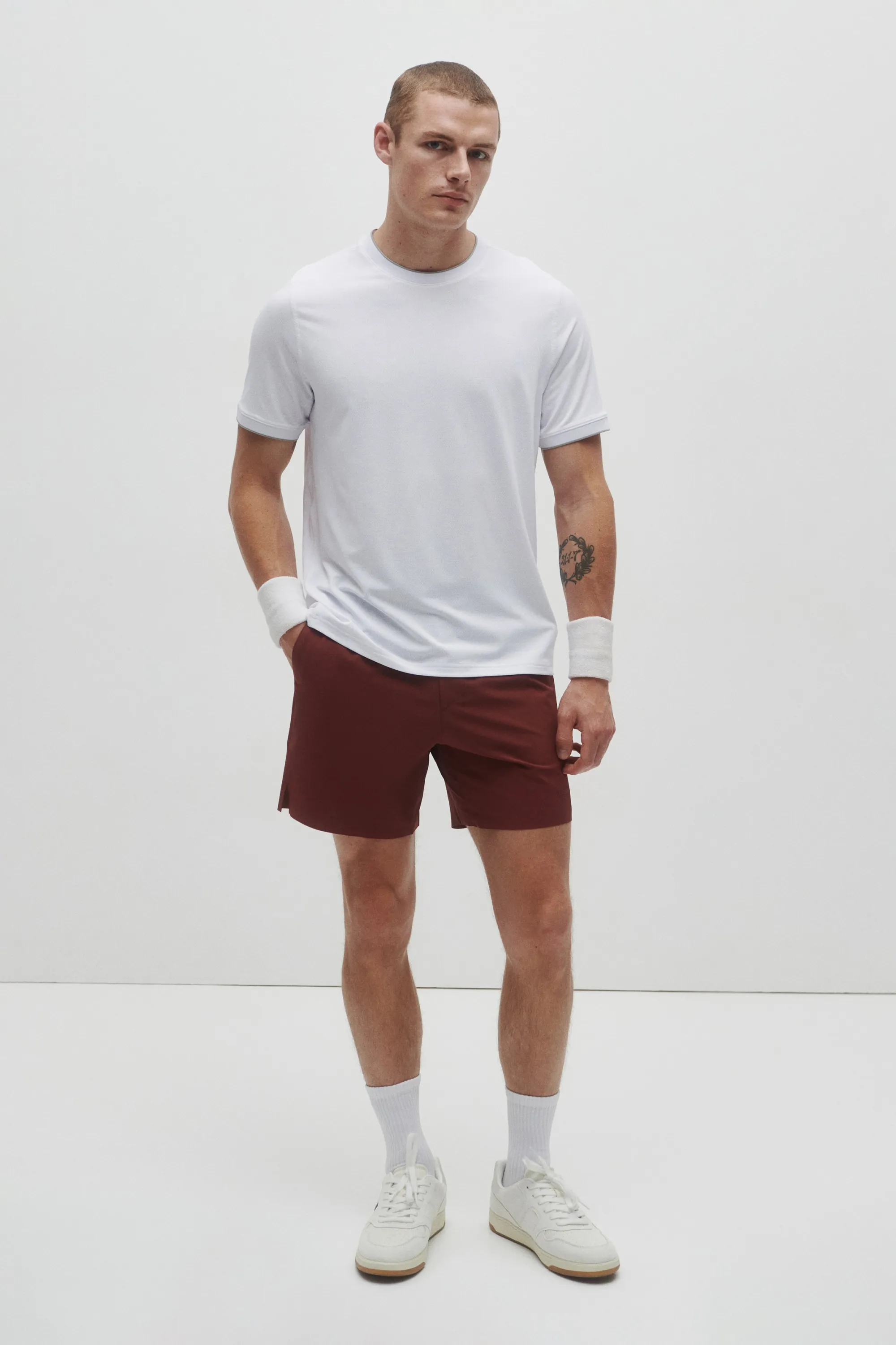 Short de tennis Regular Fit DryMove™ - Rouge brique
