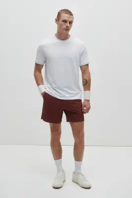 Short de tennis Regular Fit DryMove™ - Rouge brique — photo 1