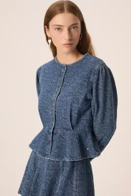 Blouse Lizia Middle Blue — photo 5