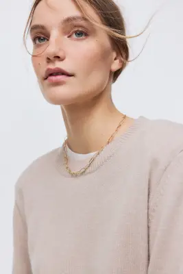 Pull à épaulettes - Taupe clair — photo 2