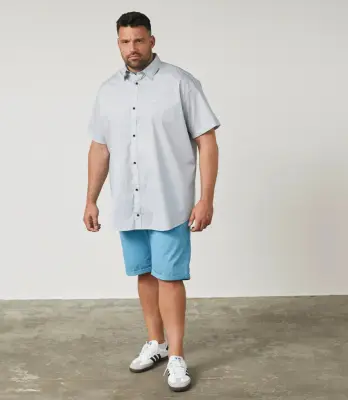 NORTH CHINO SHORT COTON Bleu ciel — photo 5