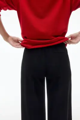 MAMA Pantalon chic à jambes larges - Noir — photo 2