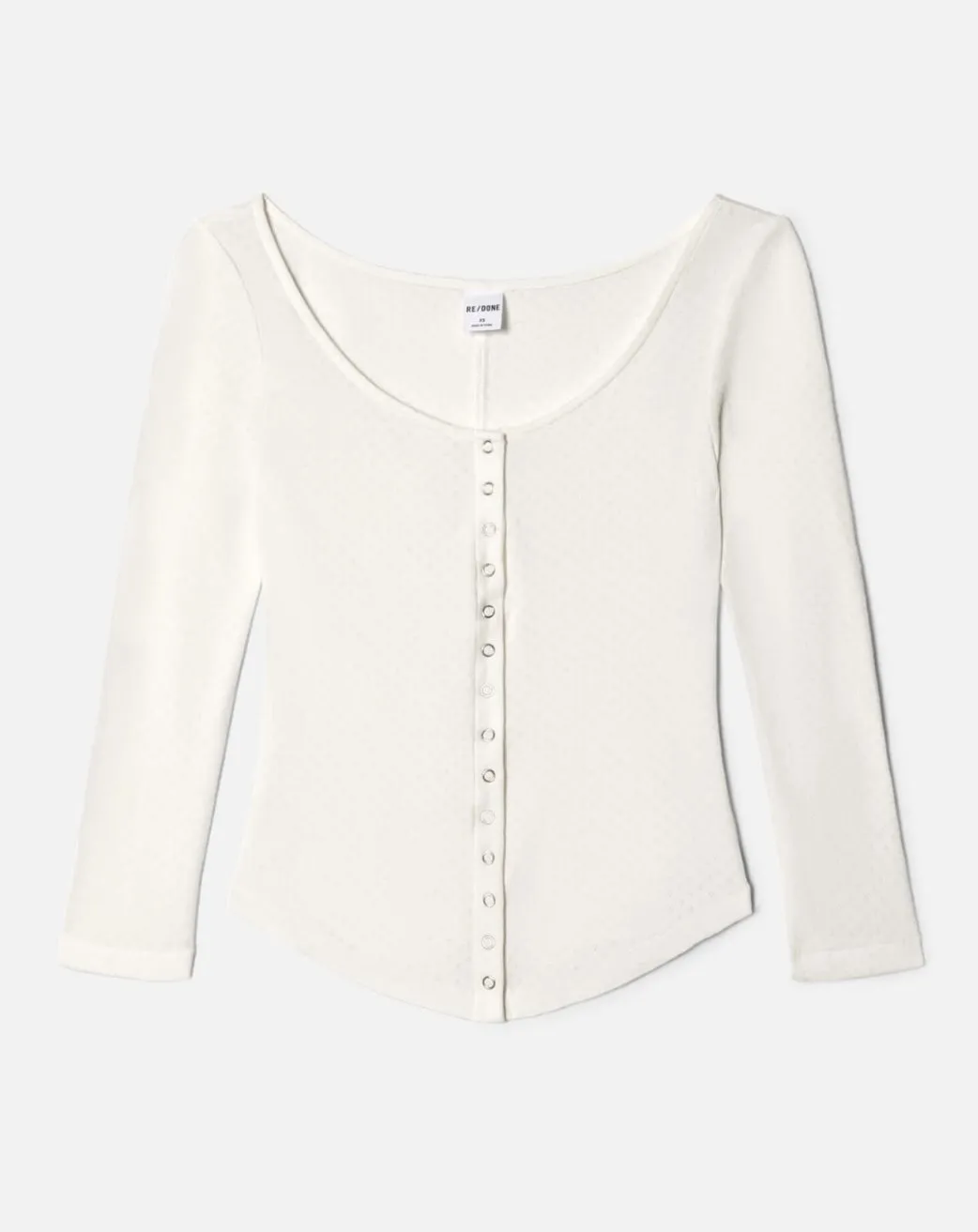 Nouveau ! RE/DONE Top Olivia Vintage White