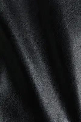 Robe en tissu enduit avec dos décolleté - Noir — photo 5