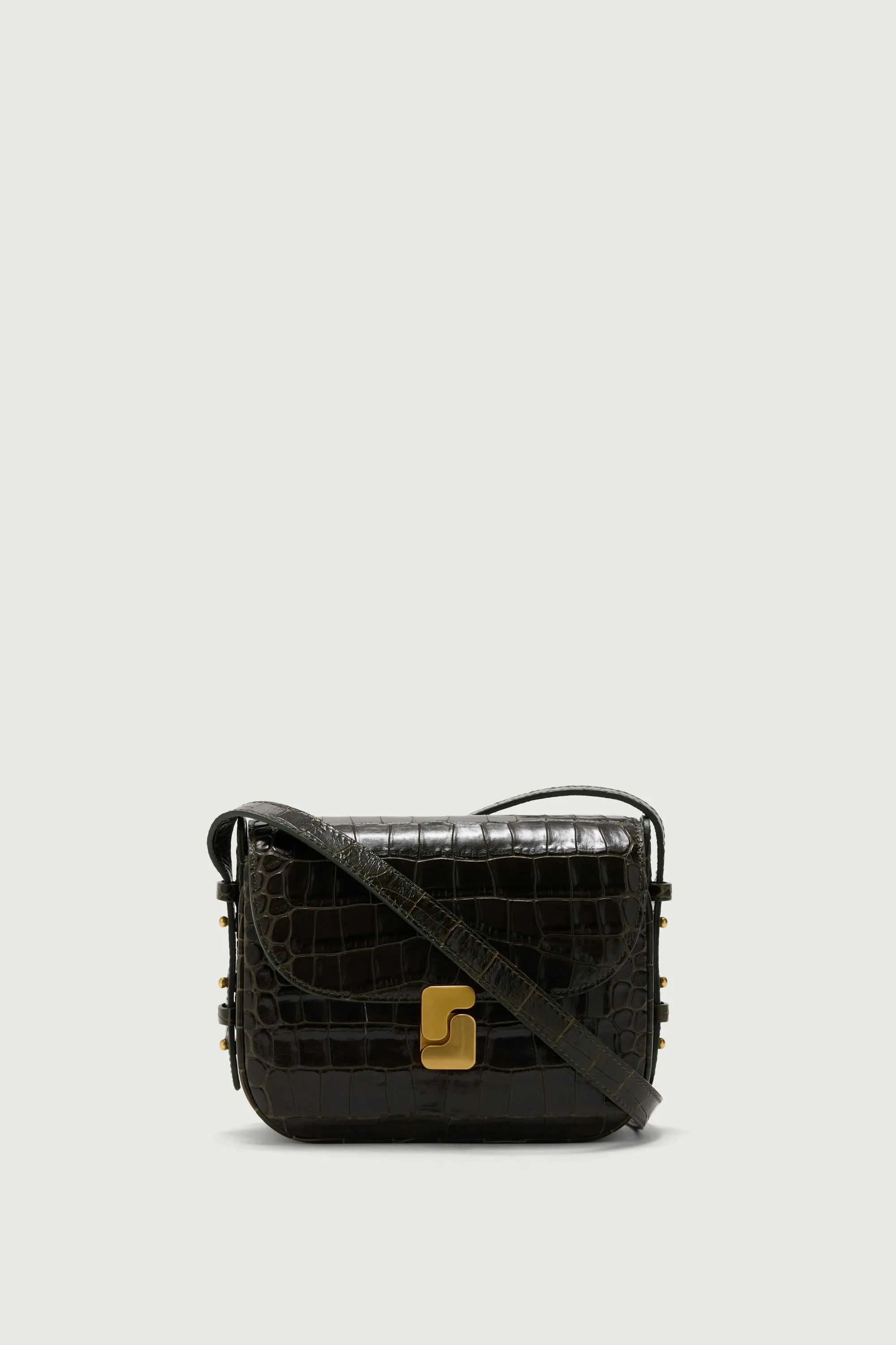 SAC BELLISSIMA MINI VERT OLIVE CROCO