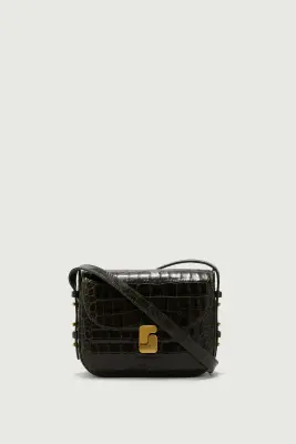 SAC BELLISSIMA MINI VERT OLIVE CROCO — photo 1