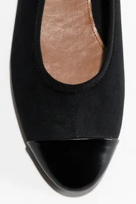 Ballerines en velours - Noir — photo 2