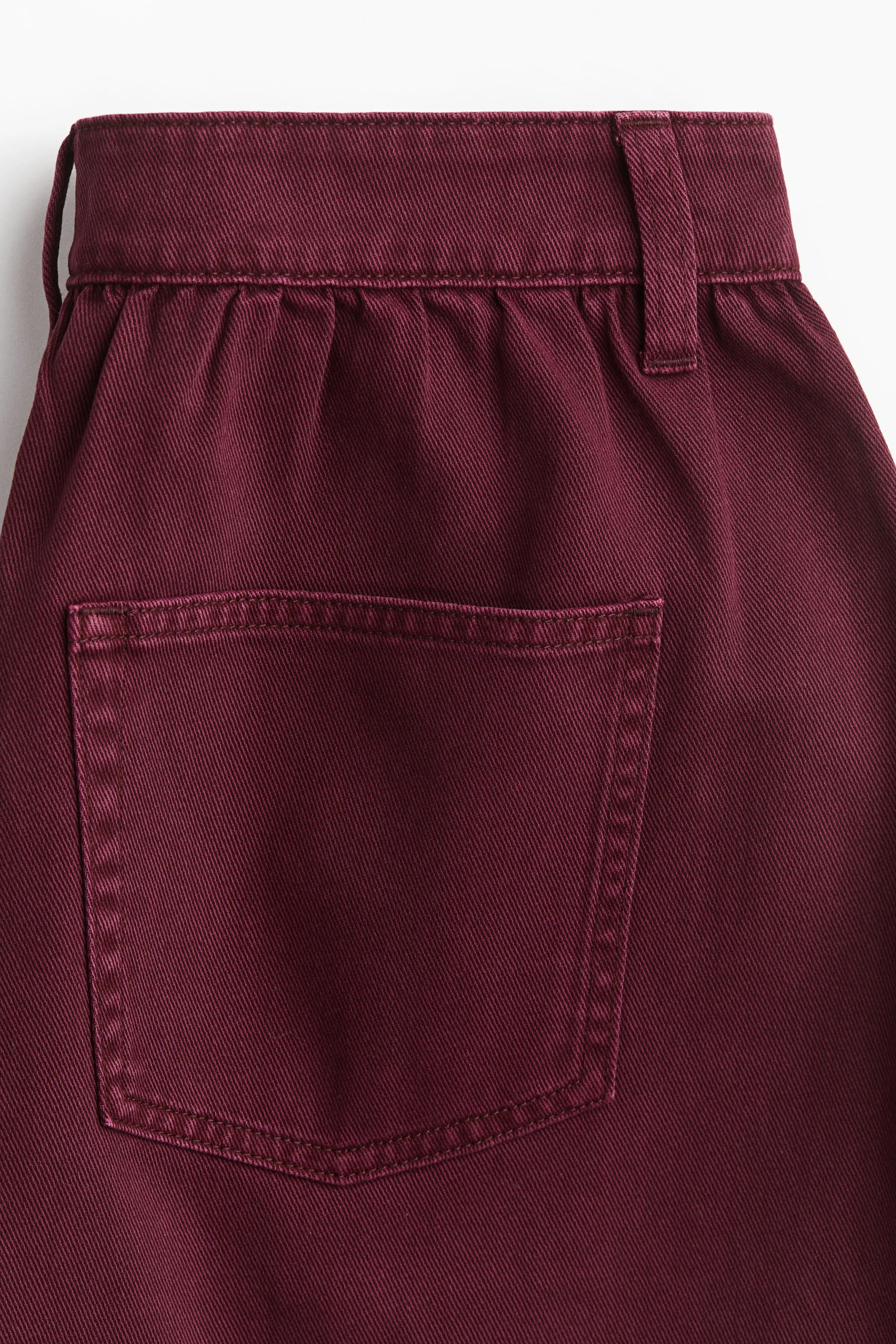 Minijupe en denim - Bordeaux