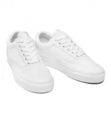 VANS OLD SKOOL MONOCHROME Blanc — photo 4