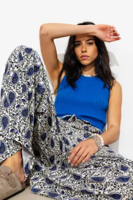 Pantalon large ceinturé Femme — photo 5