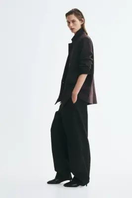 Blazer à fermeture croisée - Marron foncé — photo 1