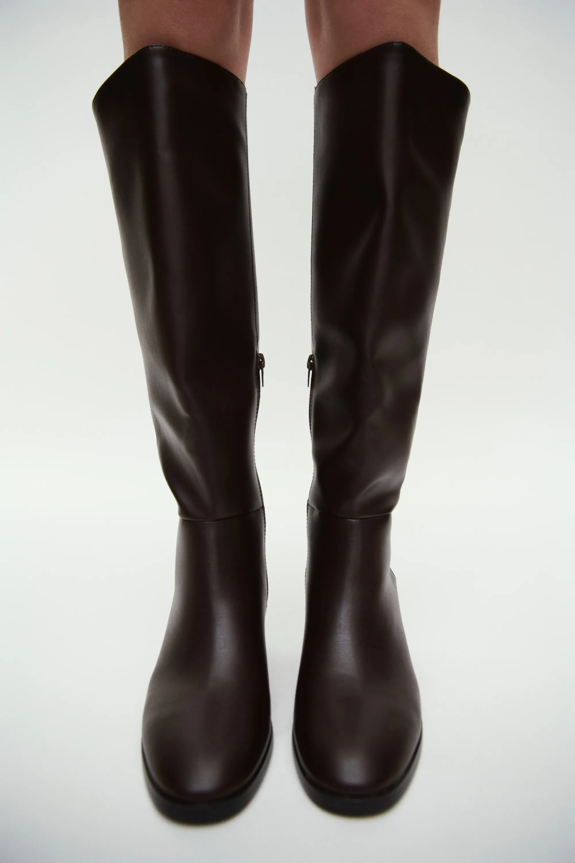 Bottes de hauteur genou - Marron foncé