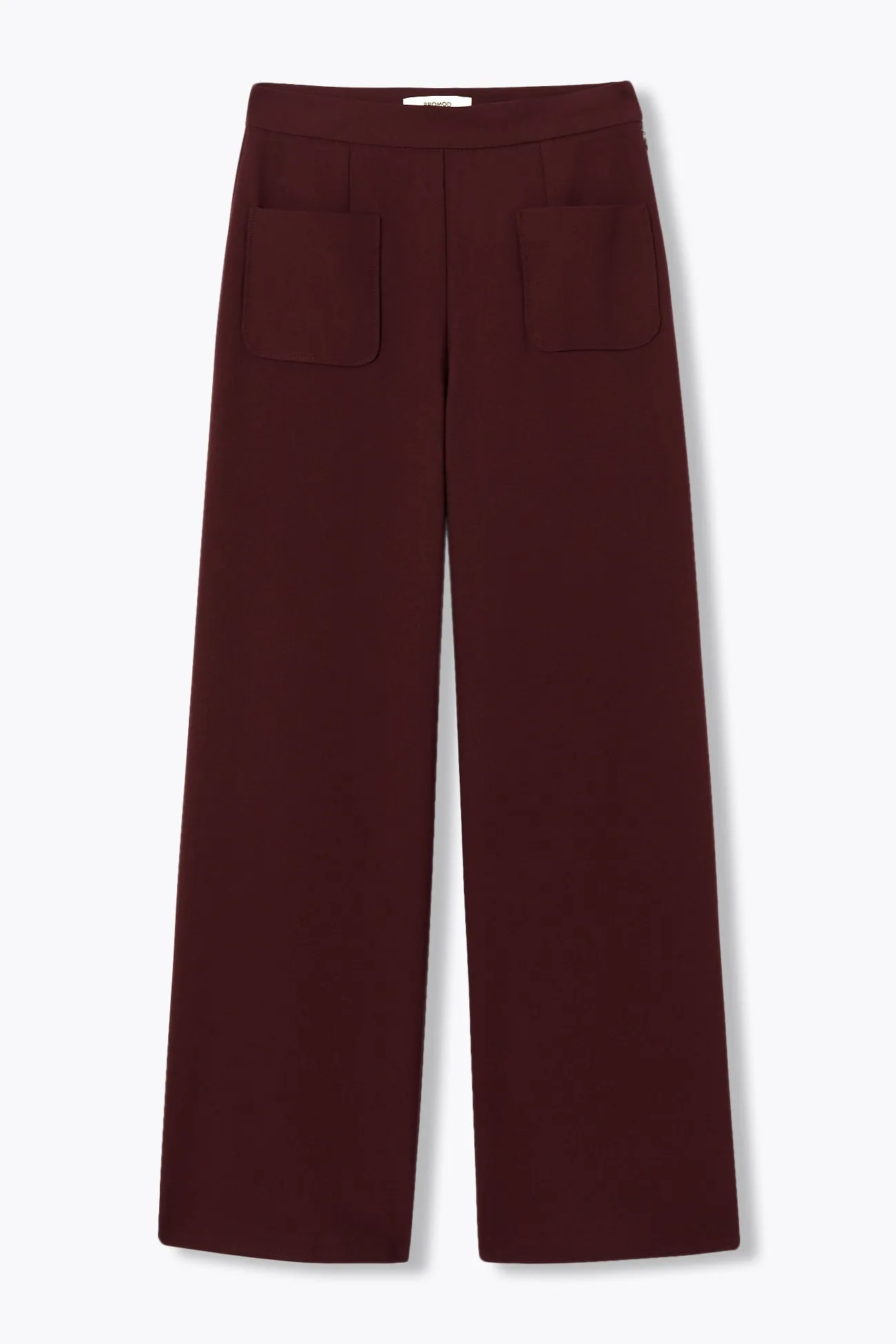Pantalon large taille haute