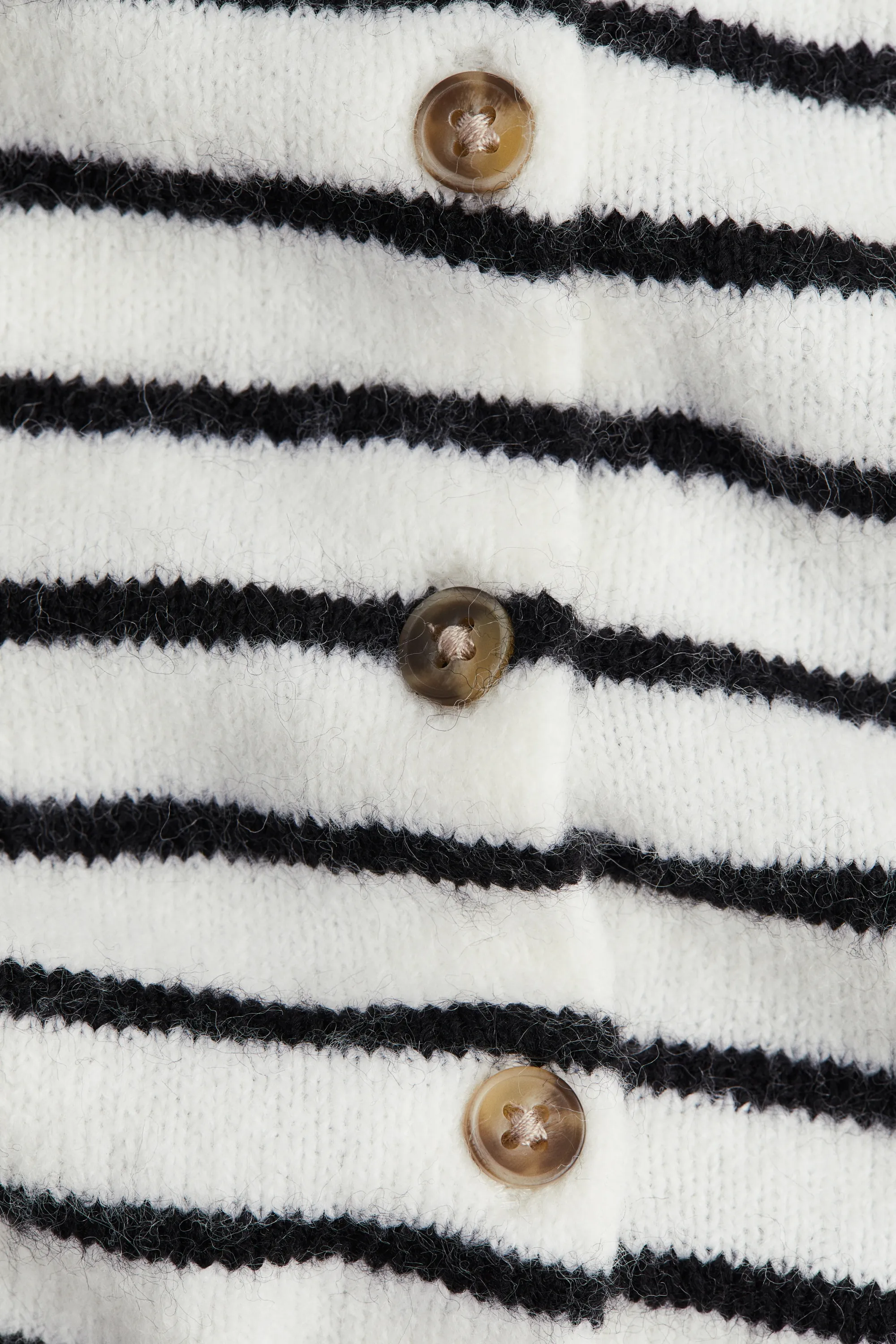 Gilet en maille fine - Blanc/rayé