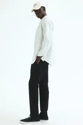 Chino Slim Fit en coton - Noir — photo 3