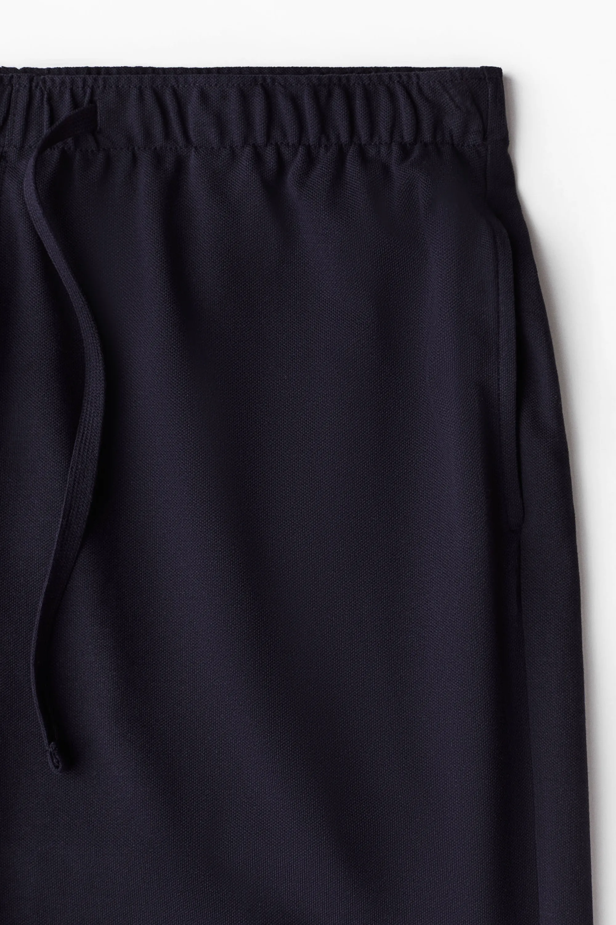 Short Relaxed Fit de longueur genou en piqué - Bleu marine