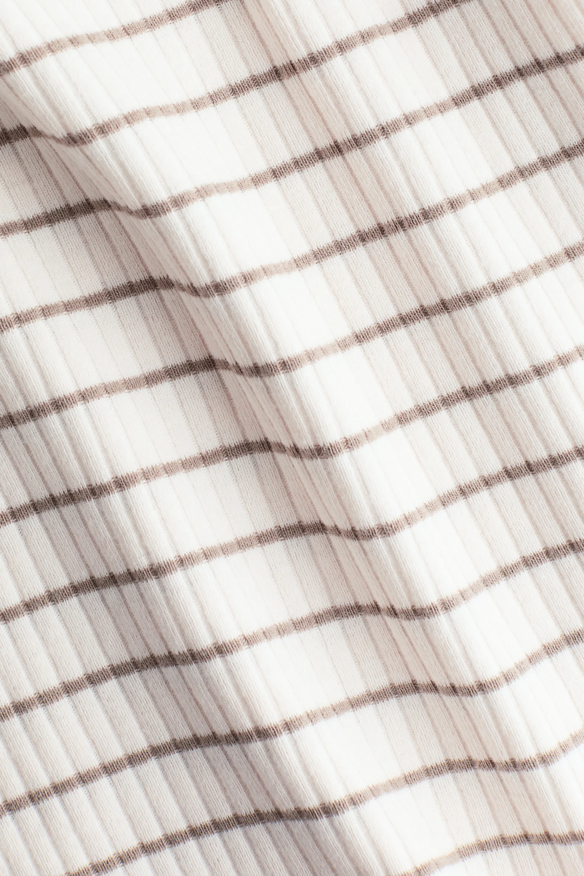 Ensemble côtelé en coton - Beige/rayures beige foncé