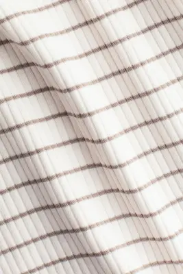 Ensemble côtelé en coton - Beige/rayures beige foncé — photo 1