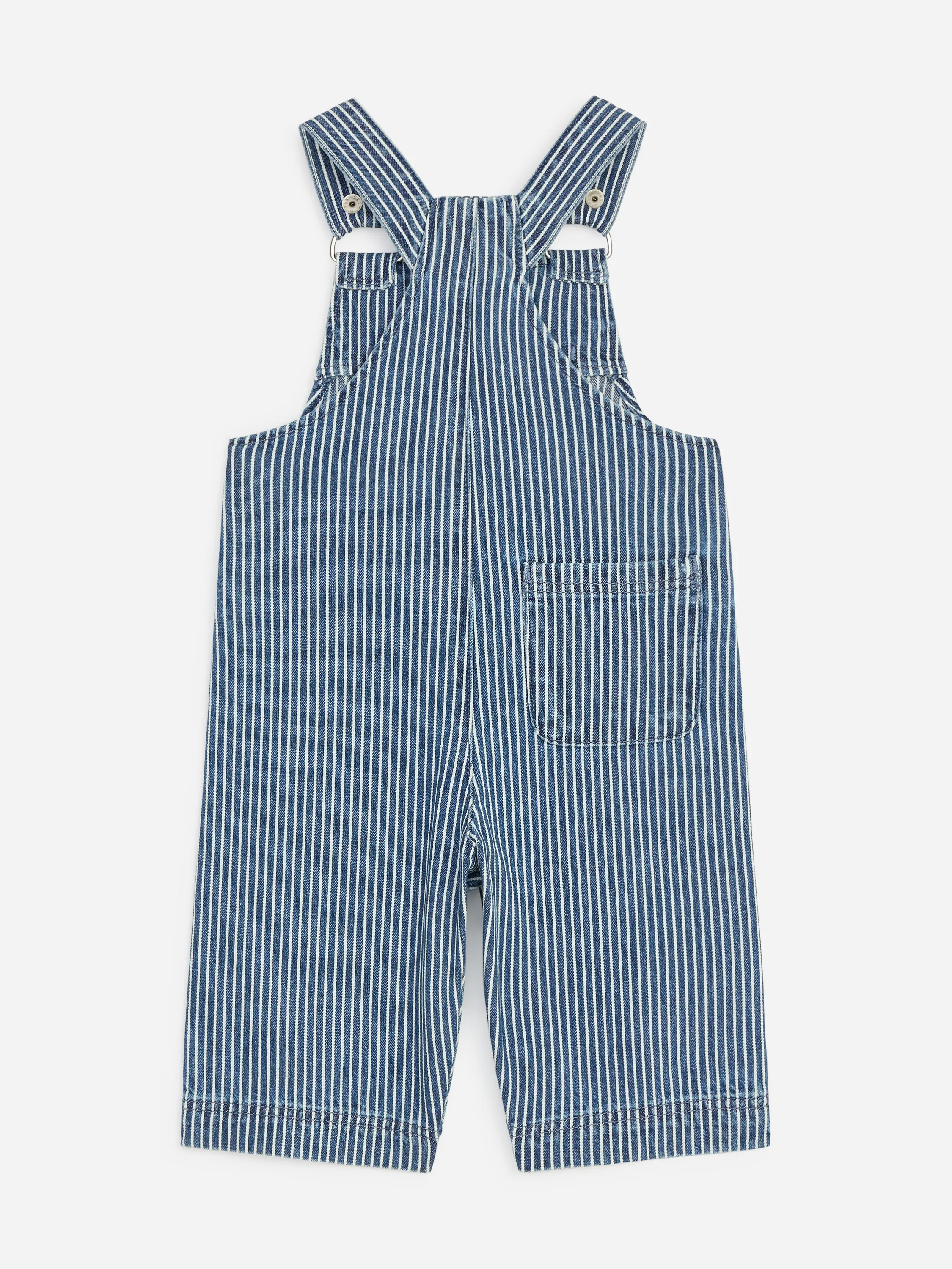 Pantalon salopette - Bleu/Blanc