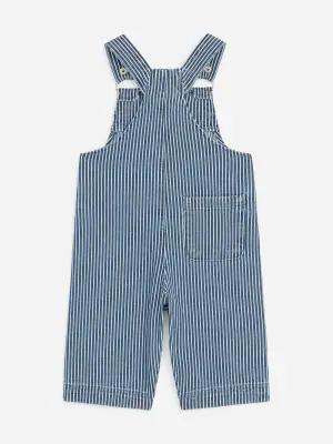 Pantalon salopette - Bleu/Blanc — photo 1