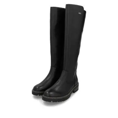 Bottines Remonte D0B72-01 Noires - Lacets Grande Pointure Femme — photo 3