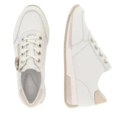 Baskets Remonte D0H11-81 Blanches - Cuir Grande Pointure Femme — photo 4