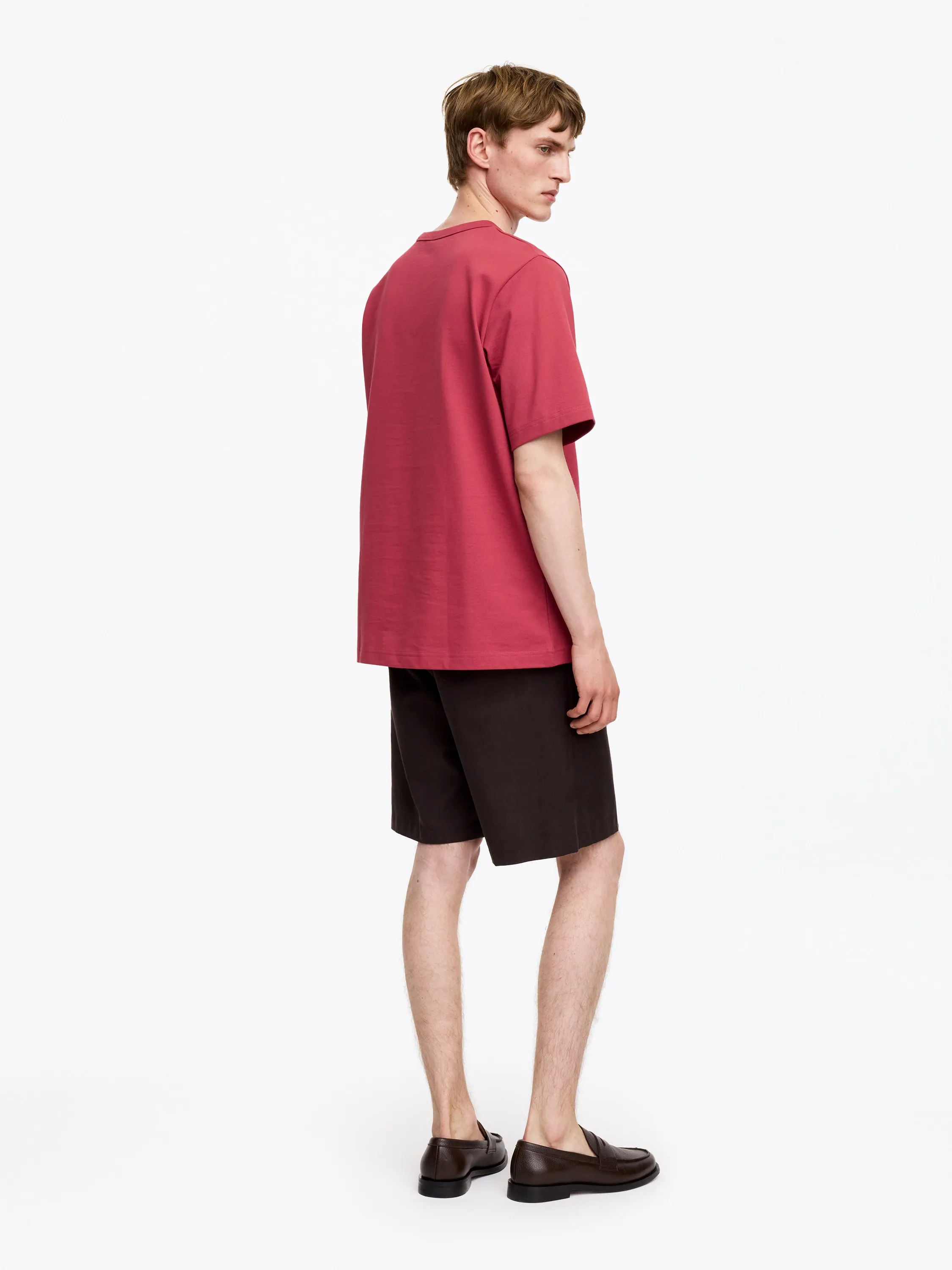 T-shirt oversize 270 GSM - Rose foncé