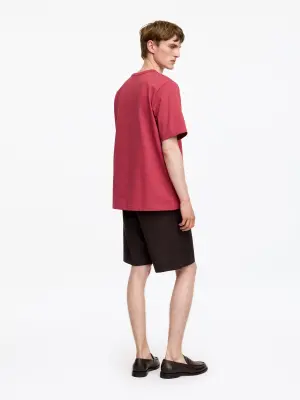 T-shirt oversize 270 GSM - Rose foncé — photo 1