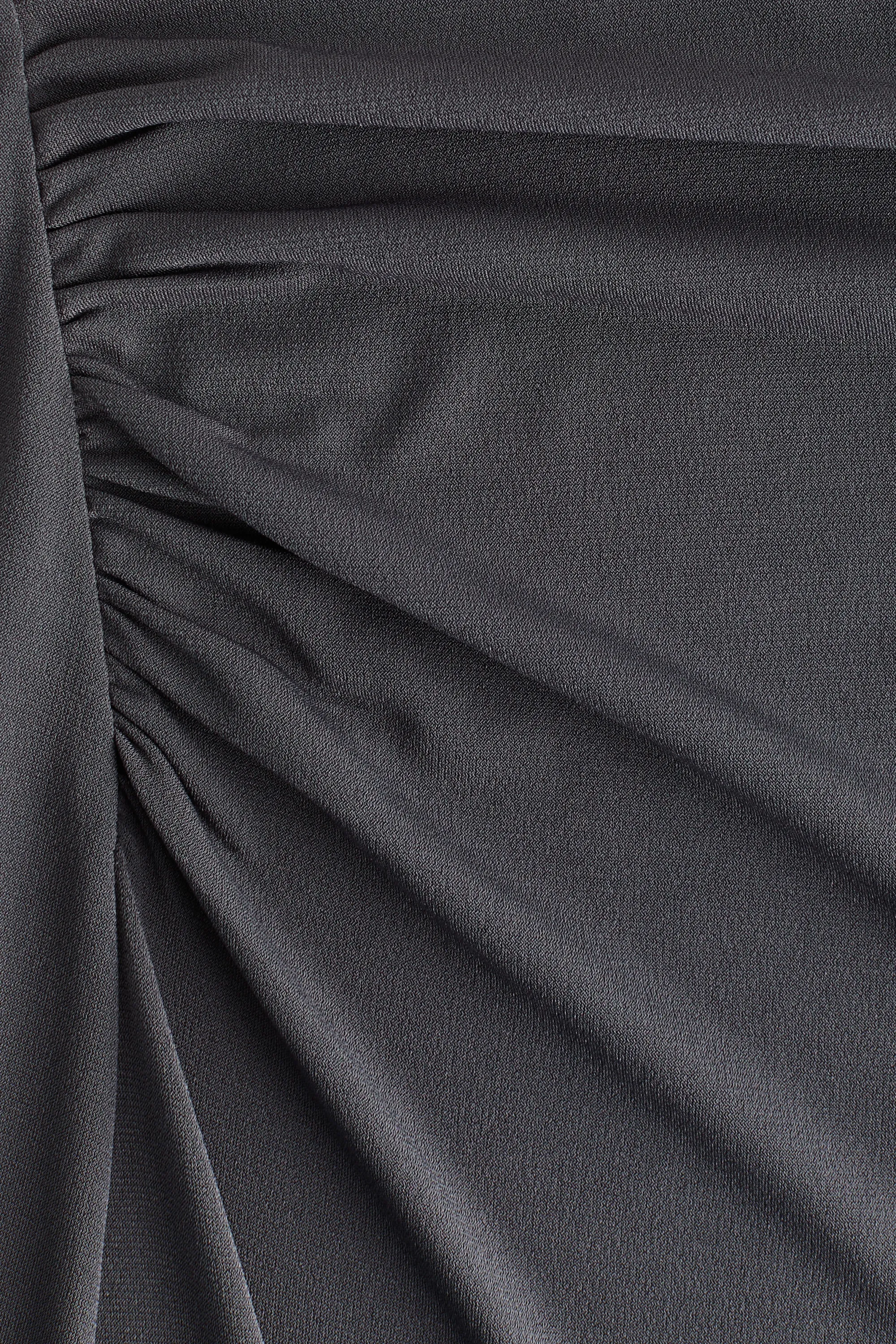 Robe en jersey avec manches papillon - Gris foncé