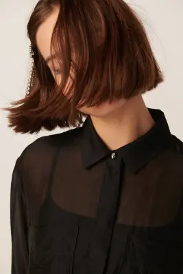 Chemise Sodisco Noir — photo 2