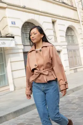 Trench Patricia - vieux rose — photo 1