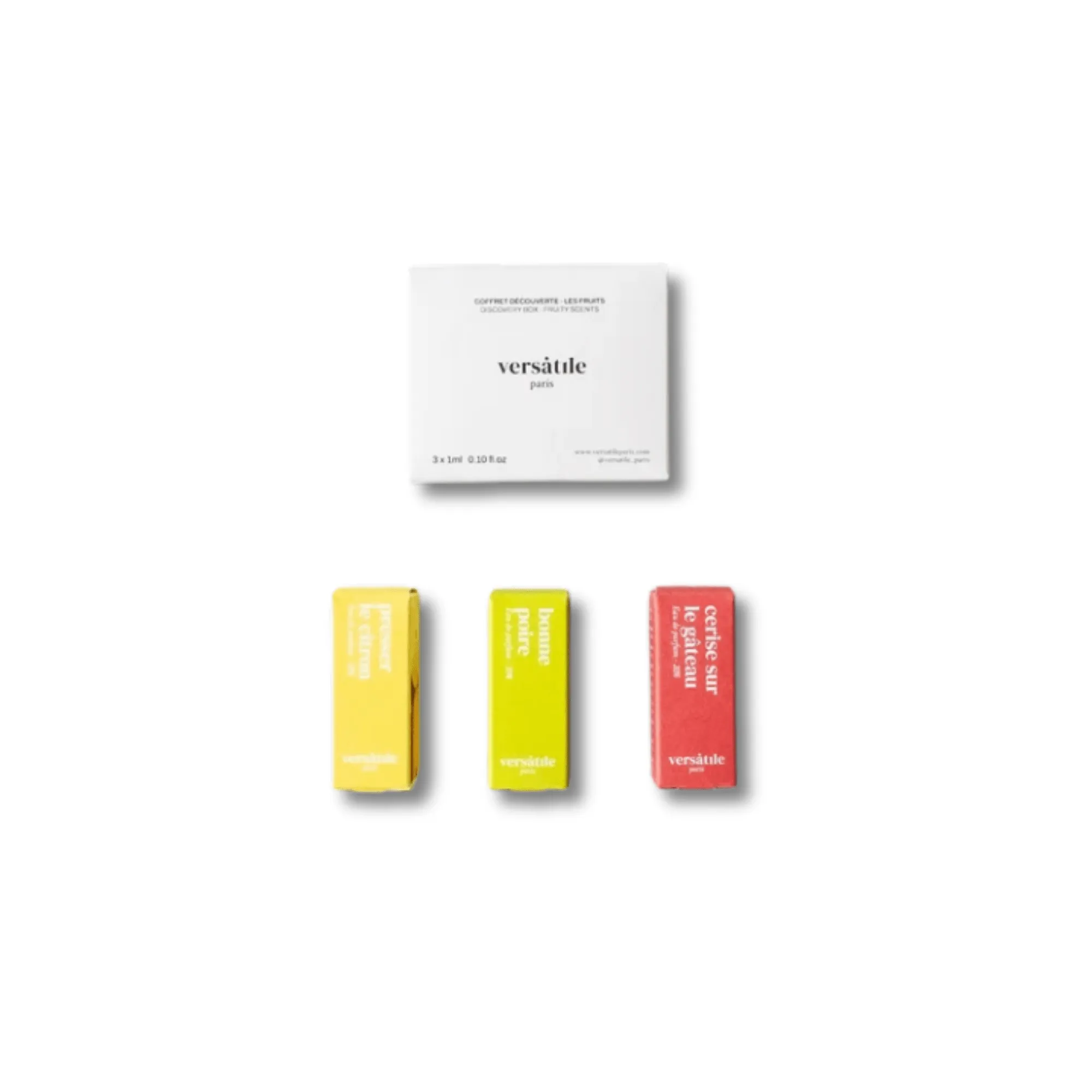 Coffret découverte Les Fruités – 3 minis parfums roll-on